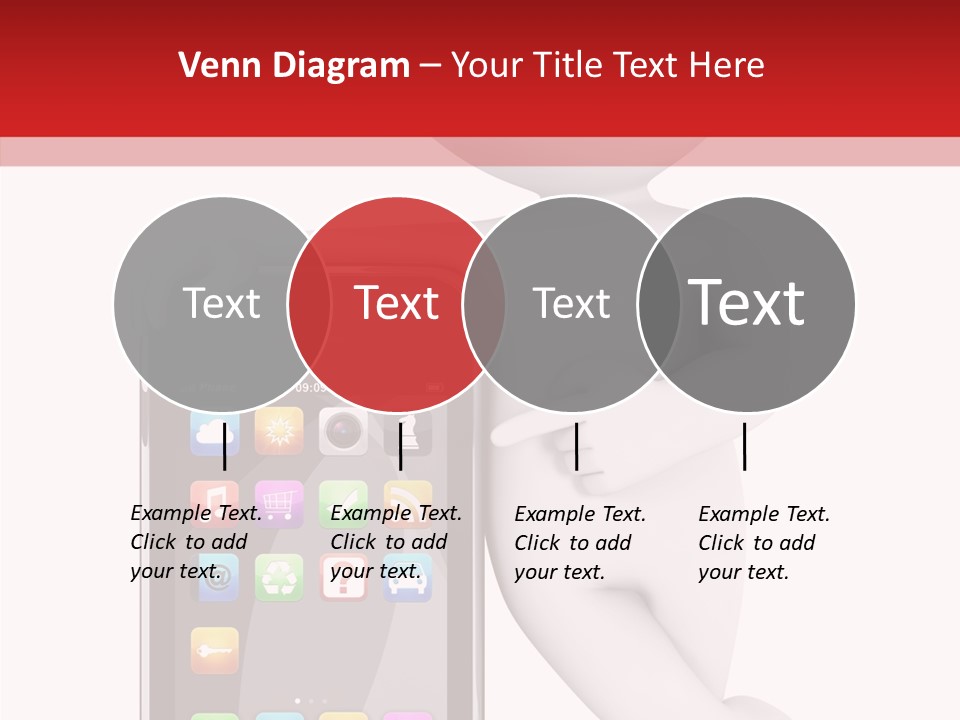 Illustration White Mobility PowerPoint Template