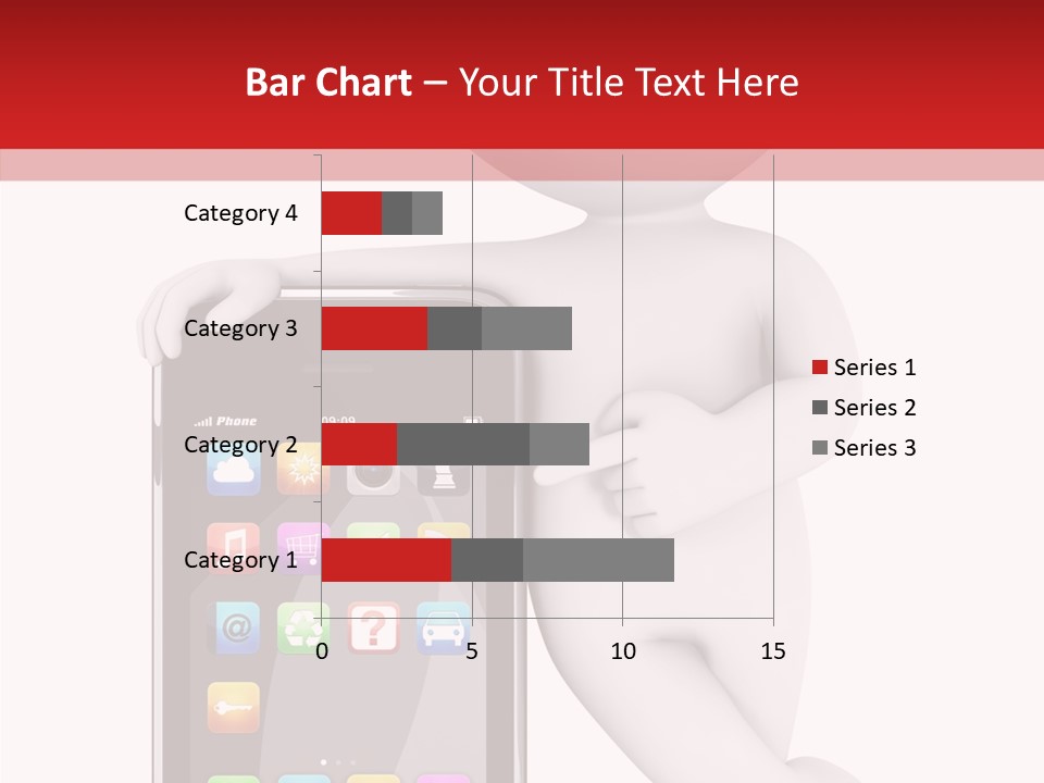 Illustration White Mobility PowerPoint Template