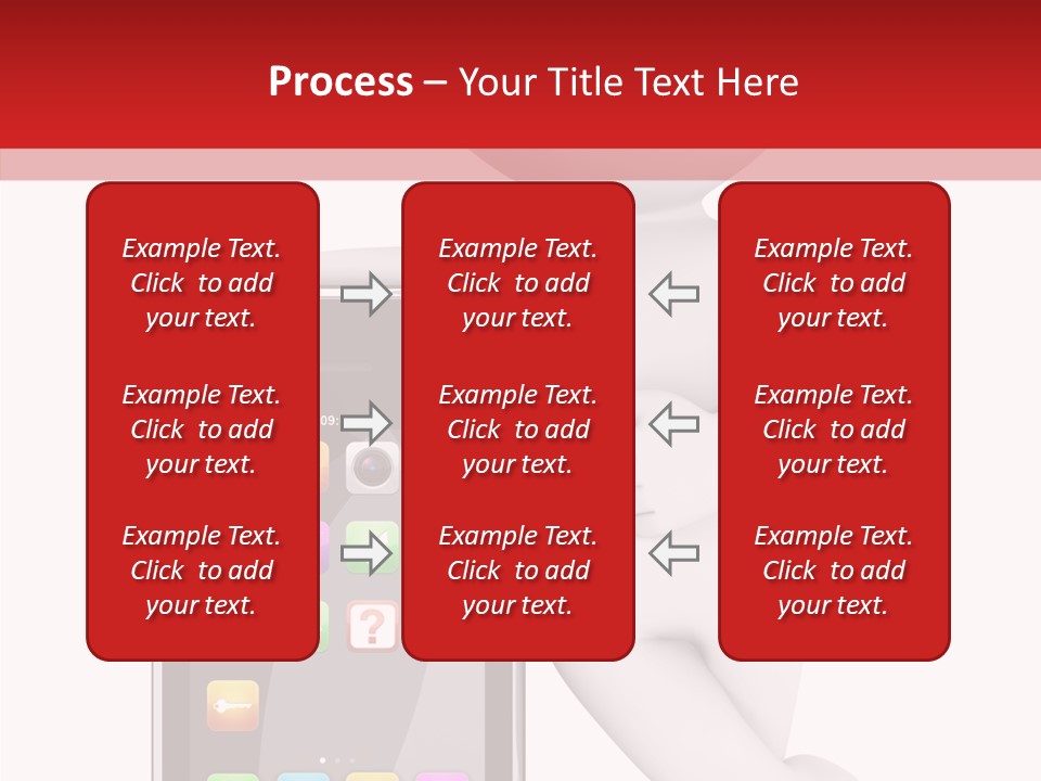 Illustration White Mobility PowerPoint Template