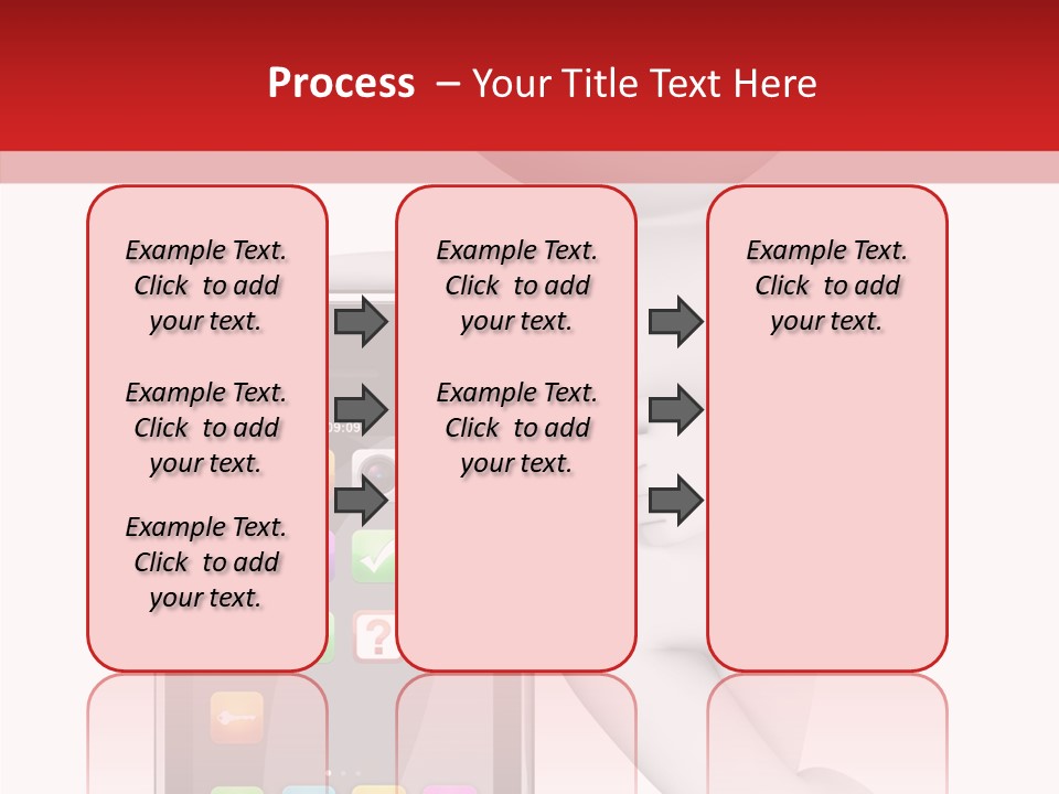 Illustration White Mobility PowerPoint Template