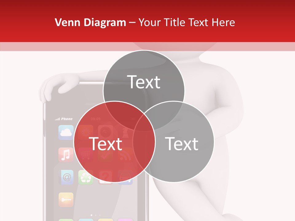 Illustration White Mobility PowerPoint Template