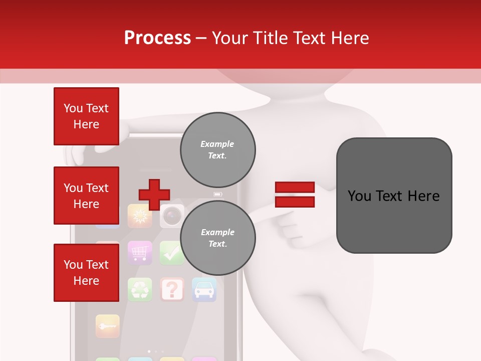Illustration White Mobility PowerPoint Template
