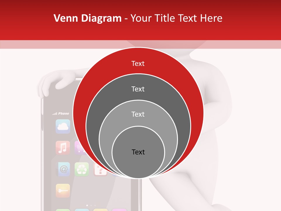 Illustration White Mobility PowerPoint Template
