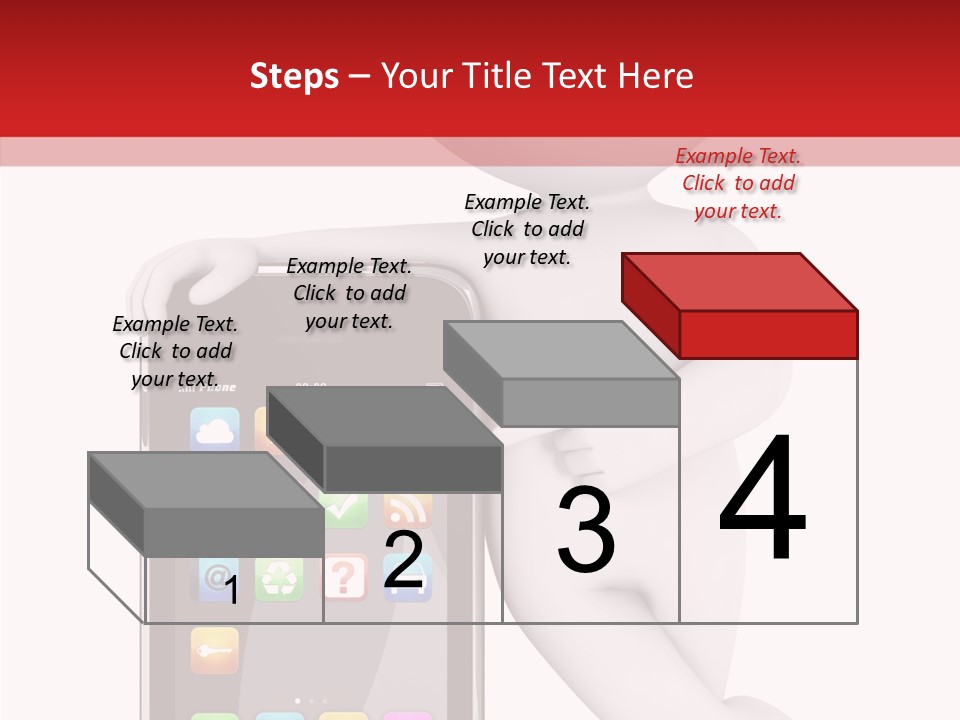 Illustration White Mobility PowerPoint Template