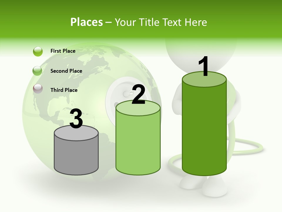 Connection World Illustration PowerPoint Template