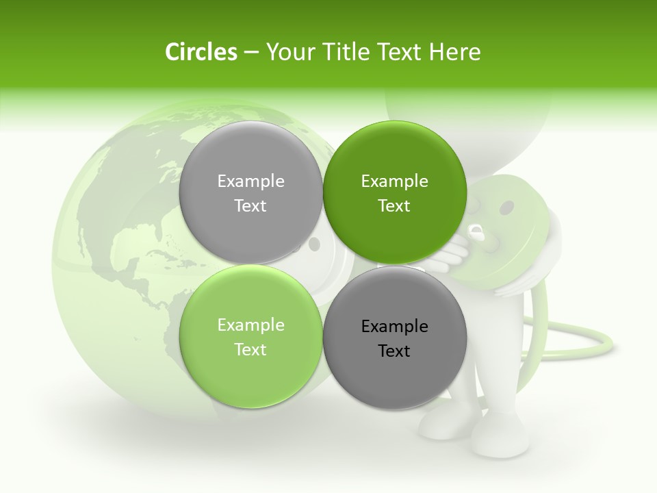 Connection World Illustration PowerPoint Template