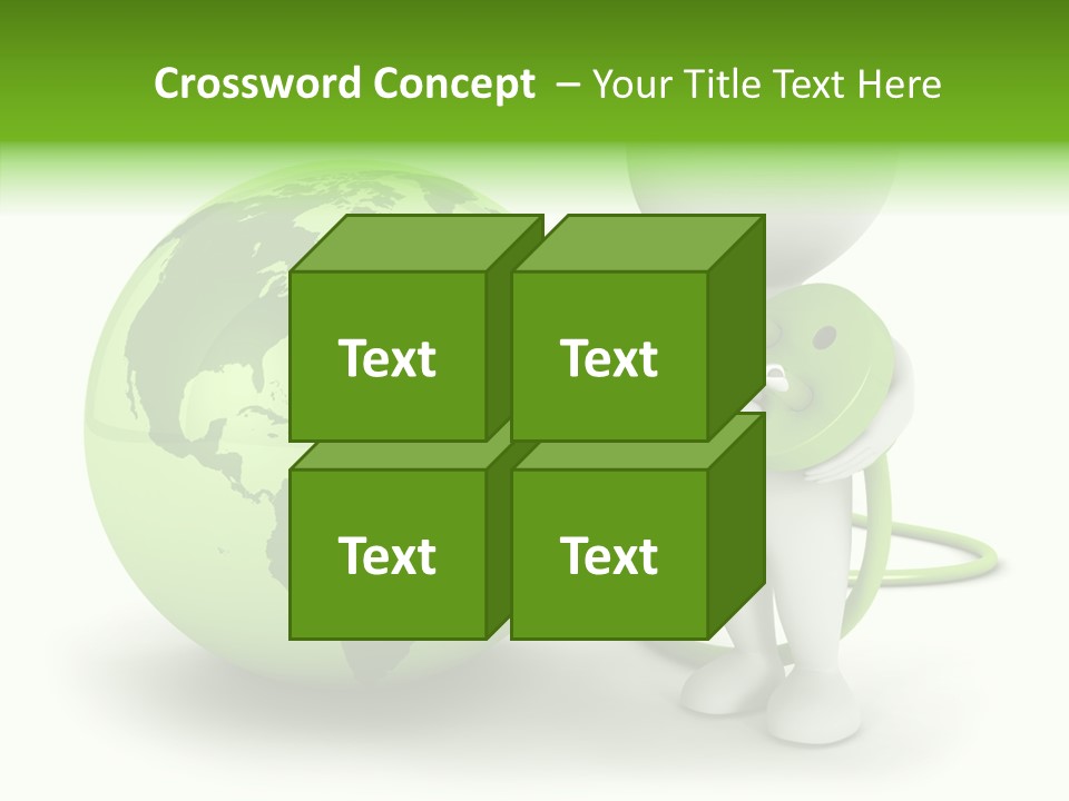 Connection World Illustration PowerPoint Template