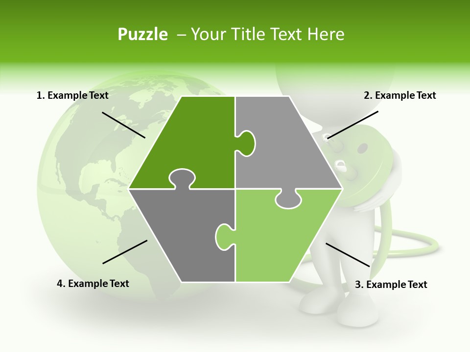 Connection World Illustration PowerPoint Template