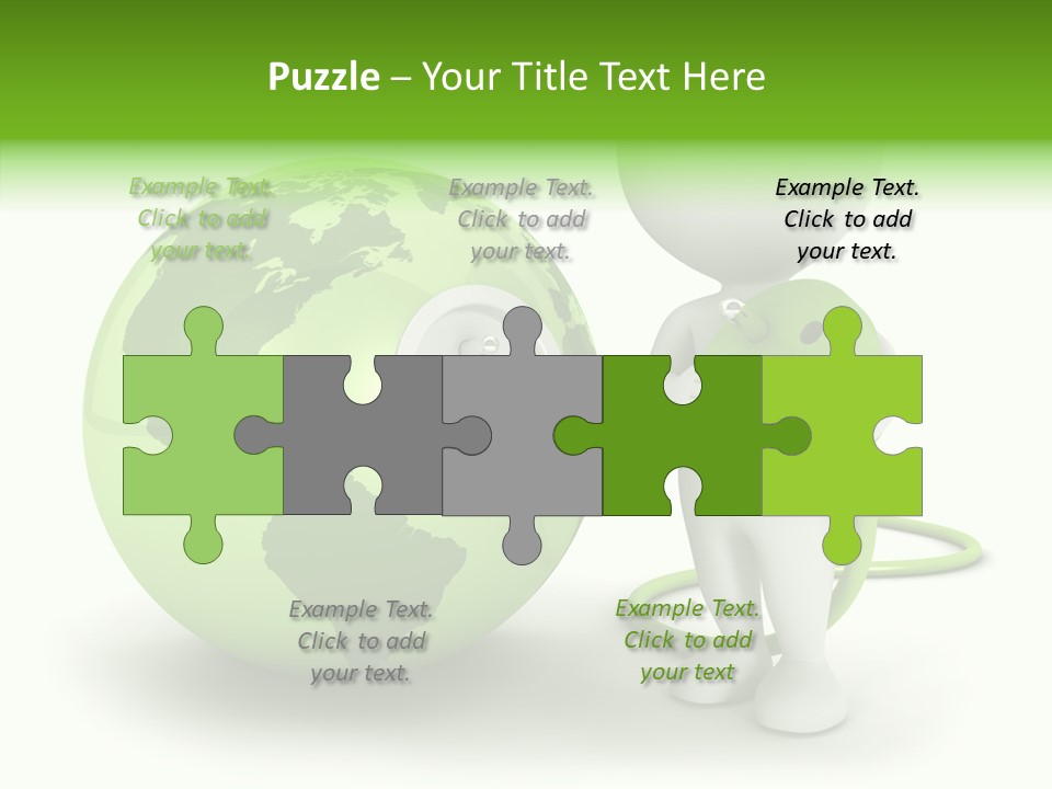 Connection World Illustration PowerPoint Template