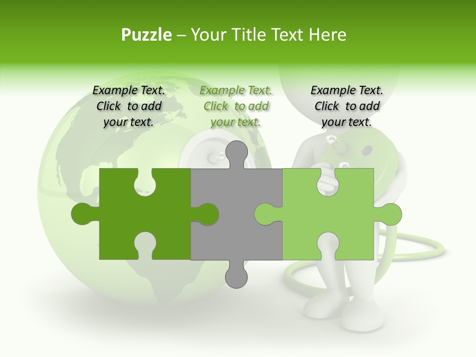 Connection World Illustration PowerPoint Template