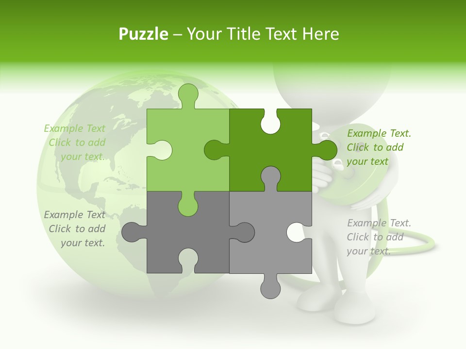 Connection World Illustration PowerPoint Template