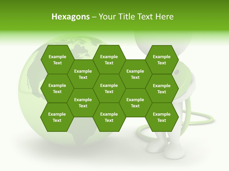 Connection World Illustration PowerPoint Template