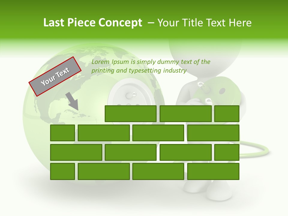 Connection World Illustration PowerPoint Template