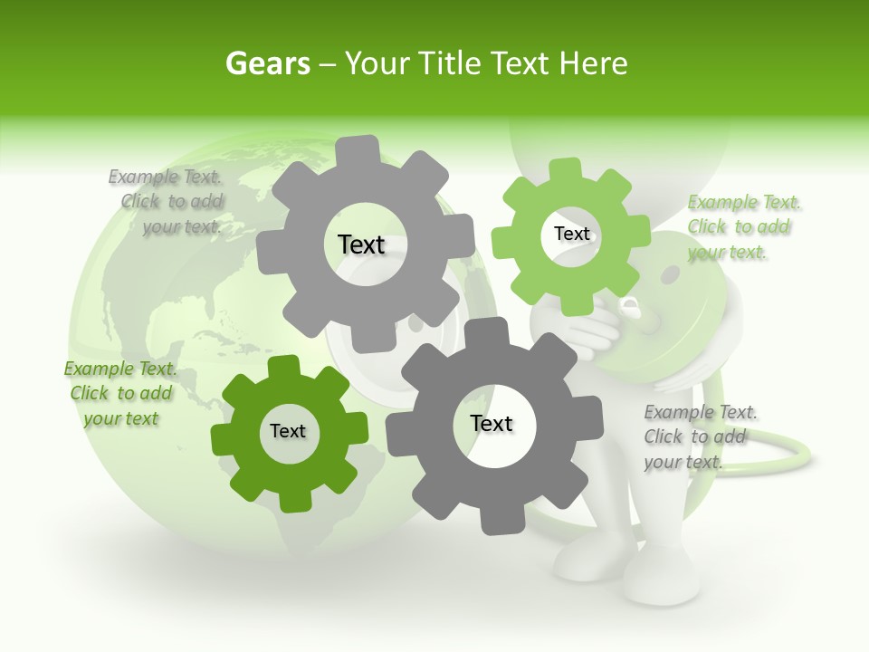 Connection World Illustration PowerPoint Template