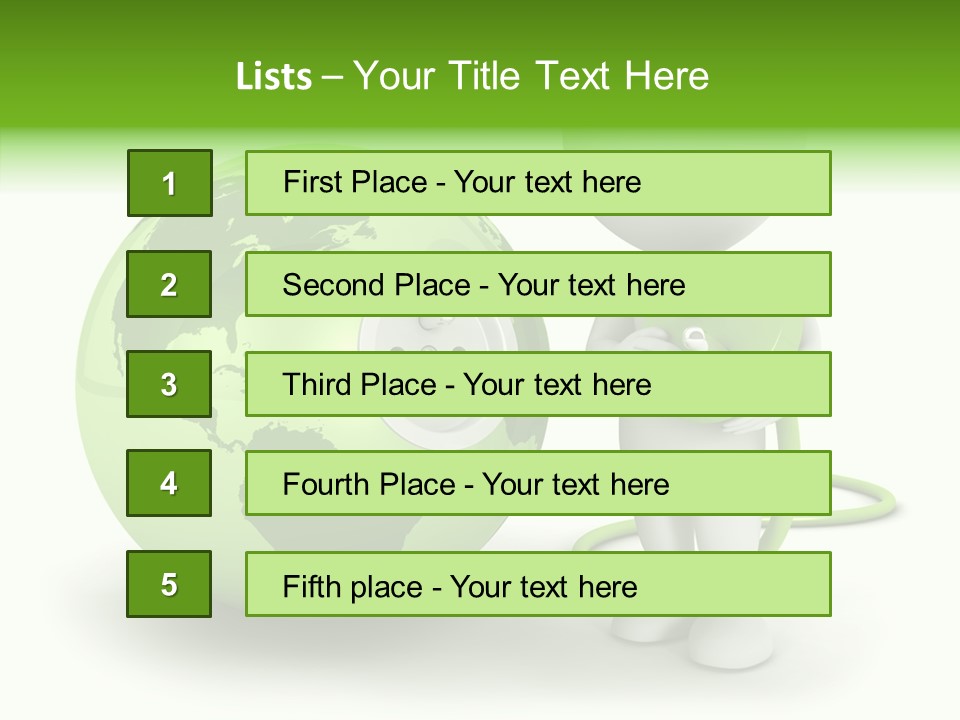 Connection World Illustration PowerPoint Template