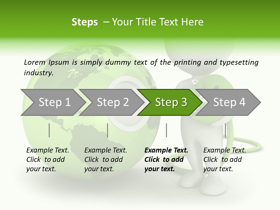 Connection World Illustration PowerPoint Template