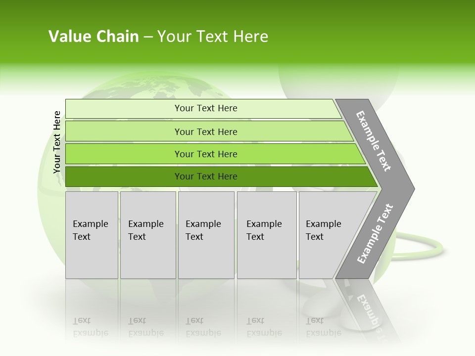 Connection World Illustration PowerPoint Template