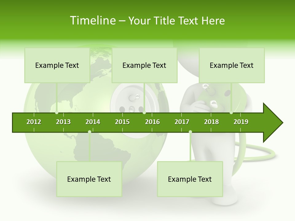 Connection World Illustration PowerPoint Template
