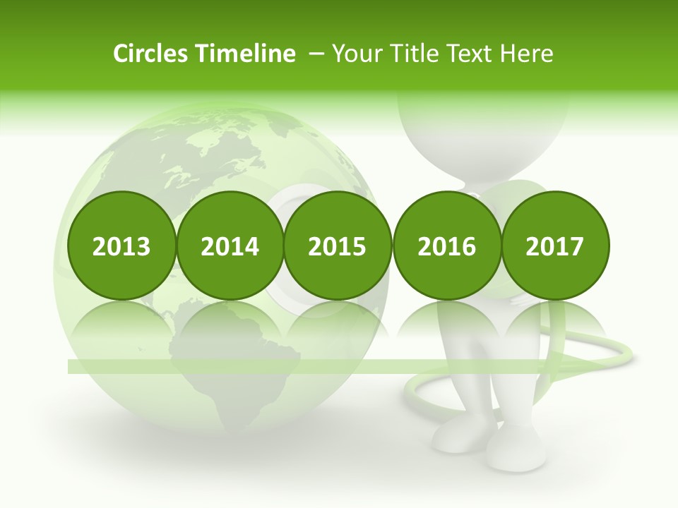 Connection World Illustration PowerPoint Template