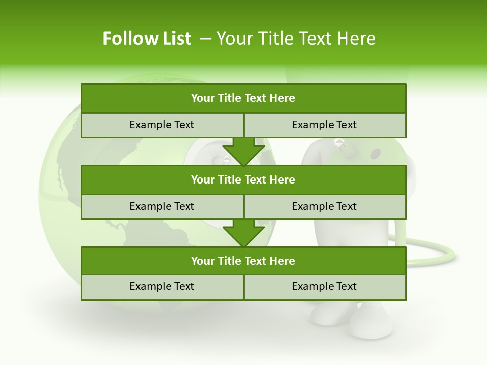 Connection World Illustration PowerPoint Template