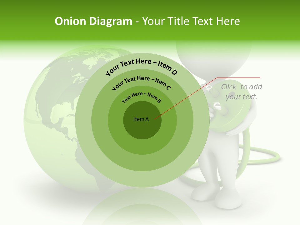 Connection World Illustration PowerPoint Template