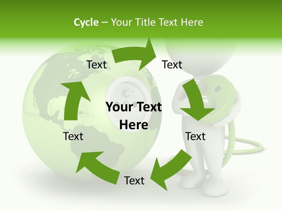 Connection World Illustration PowerPoint Template