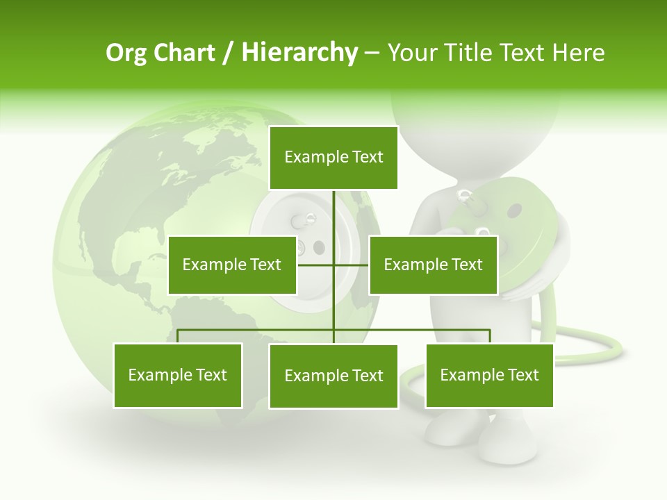Connection World Illustration PowerPoint Template