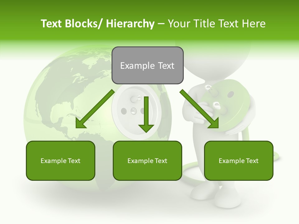 Connection World Illustration PowerPoint Template