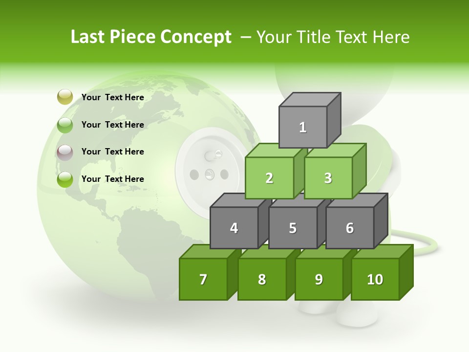 Connection World Illustration PowerPoint Template