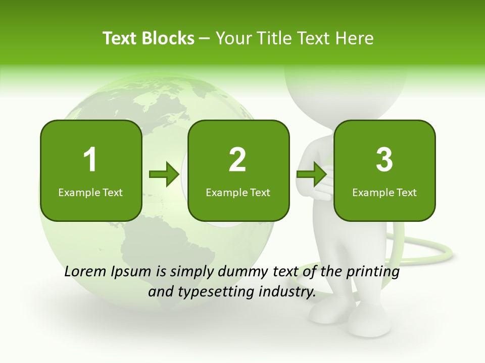 Connection World Illustration PowerPoint Template