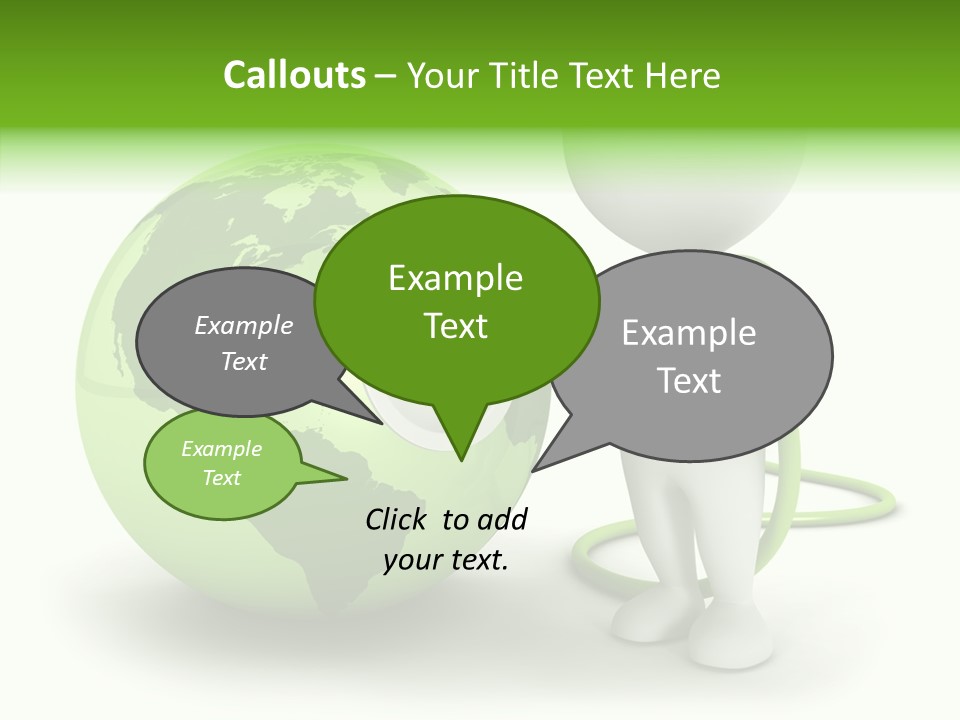 Connection World Illustration PowerPoint Template