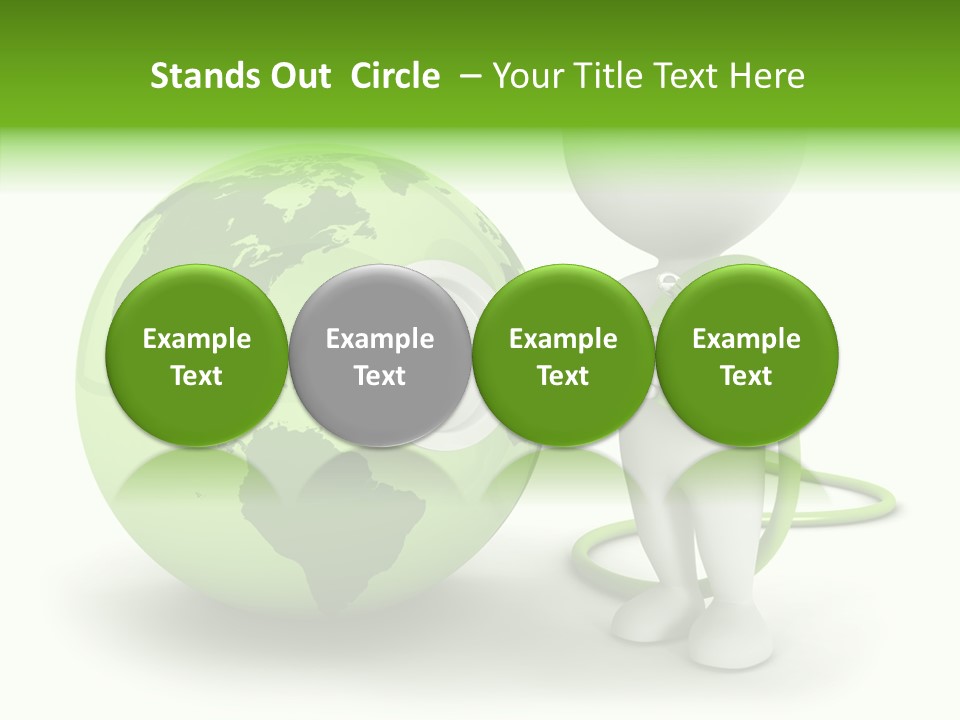 Connection World Illustration PowerPoint Template