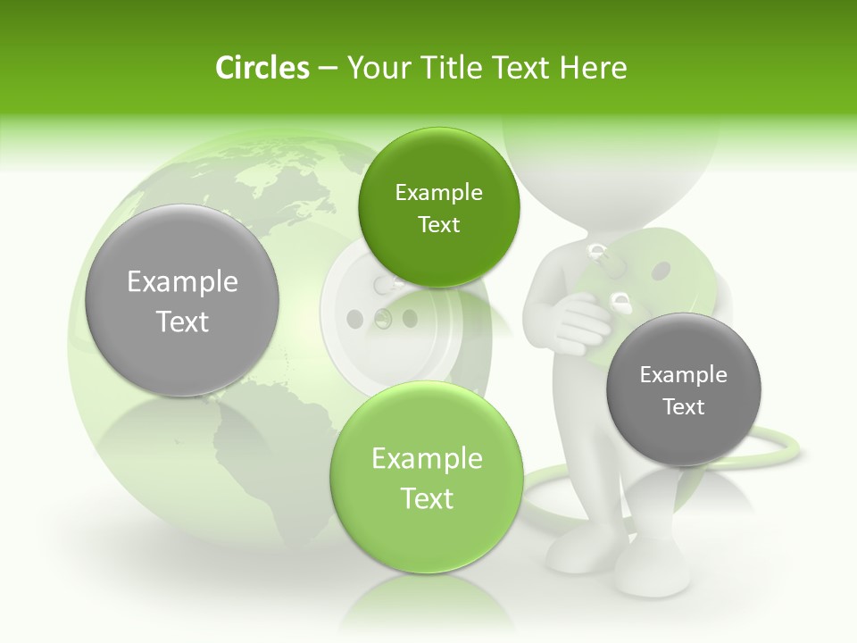 Connection World Illustration PowerPoint Template