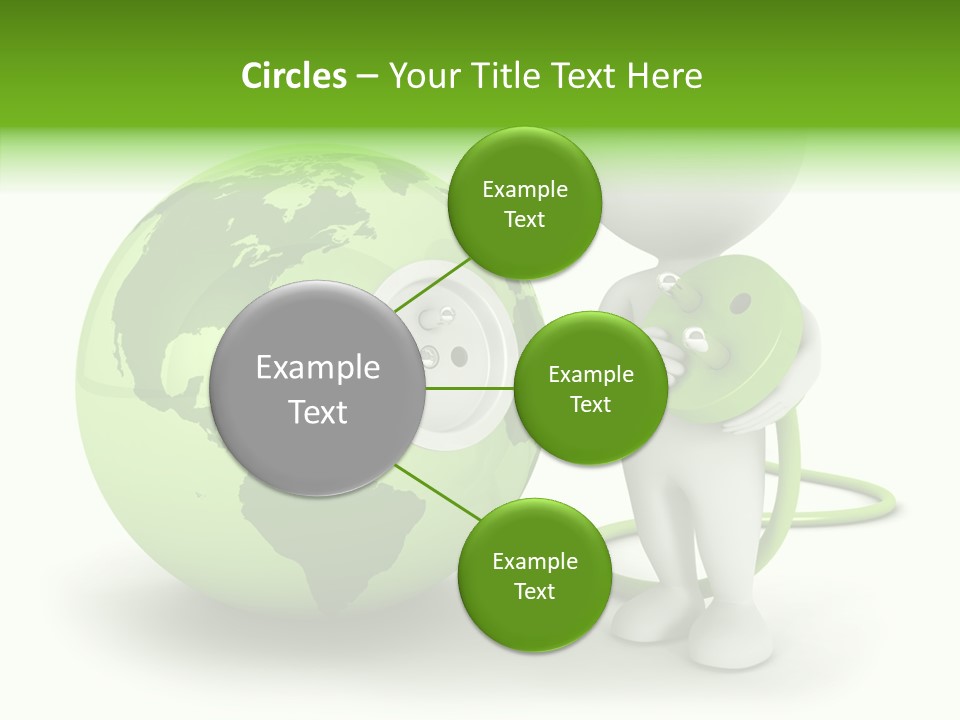 Connection World Illustration PowerPoint Template