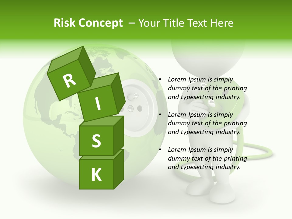 Connection World Illustration PowerPoint Template