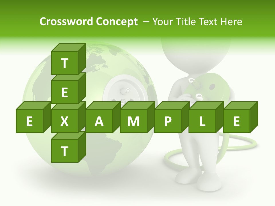 Connection World Illustration PowerPoint Template