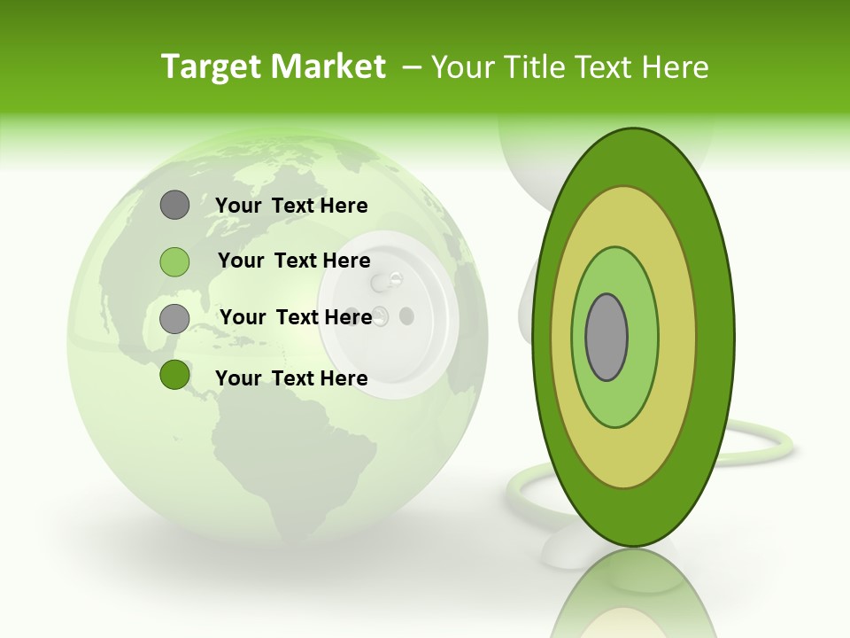 Connection World Illustration PowerPoint Template