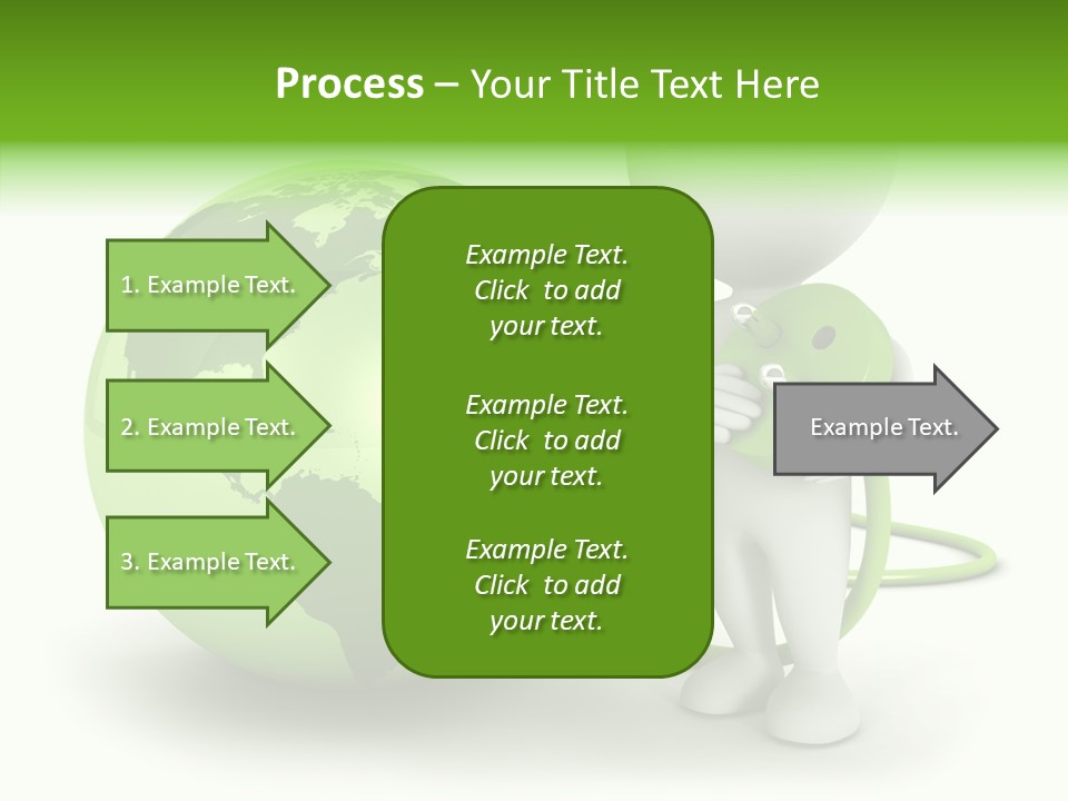 Connection World Illustration PowerPoint Template