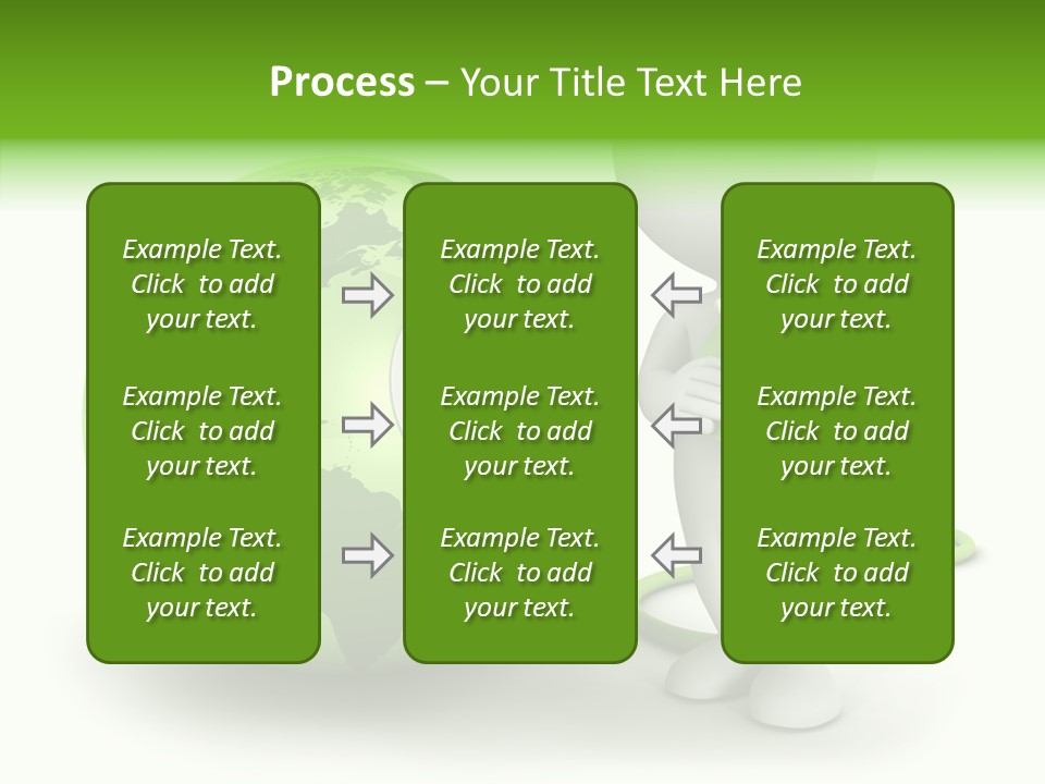 Connection World Illustration PowerPoint Template