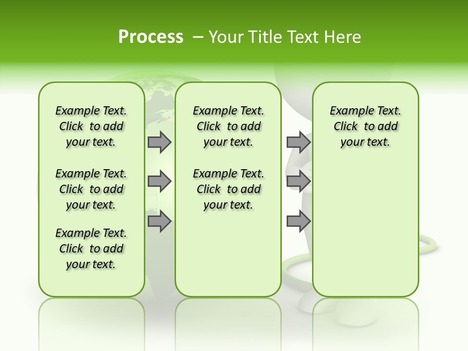 Connection World Illustration PowerPoint Template