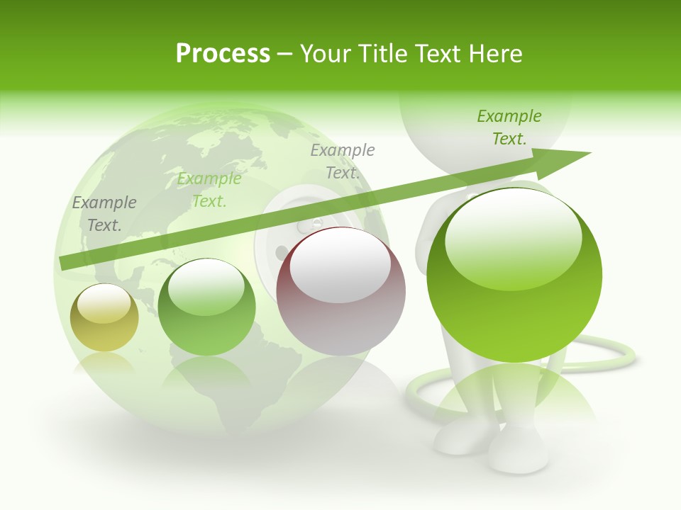 Connection World Illustration PowerPoint Template