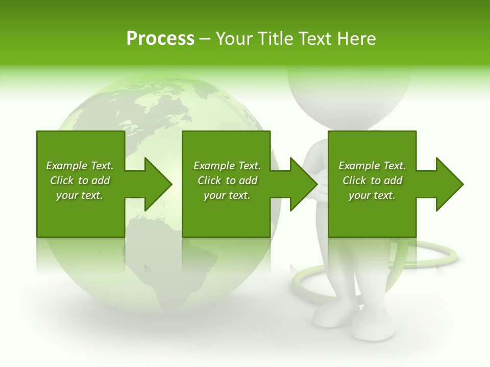 Connection World Illustration PowerPoint Template