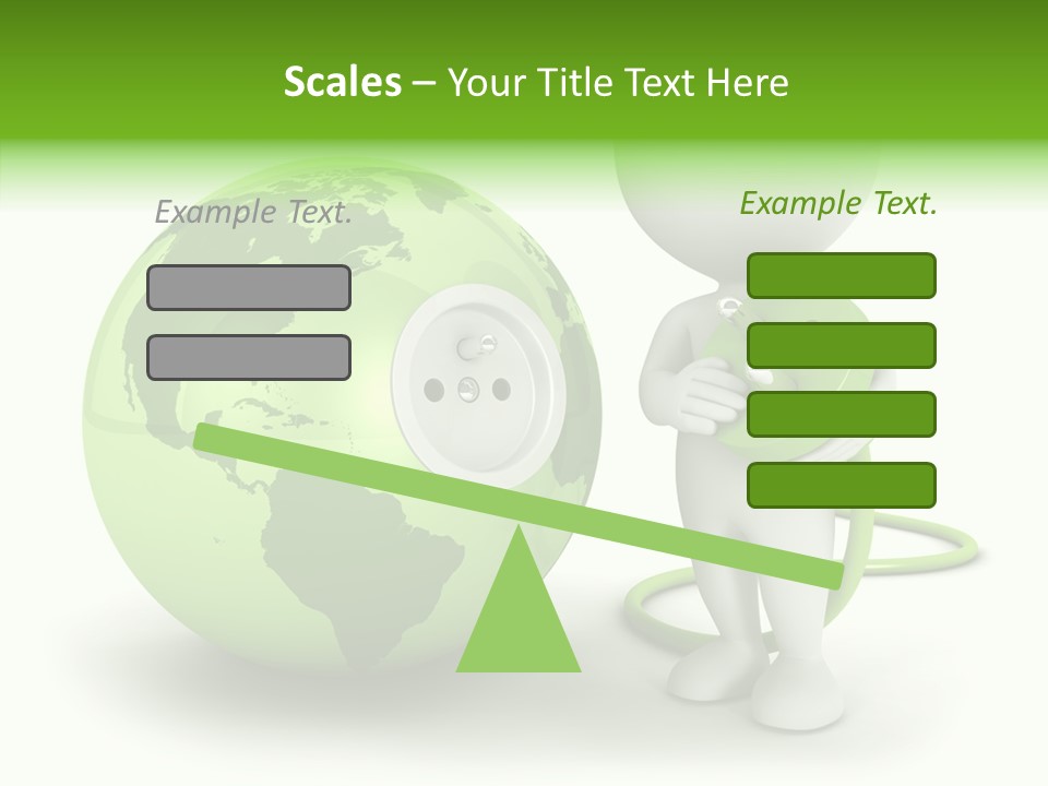 Connection World Illustration PowerPoint Template