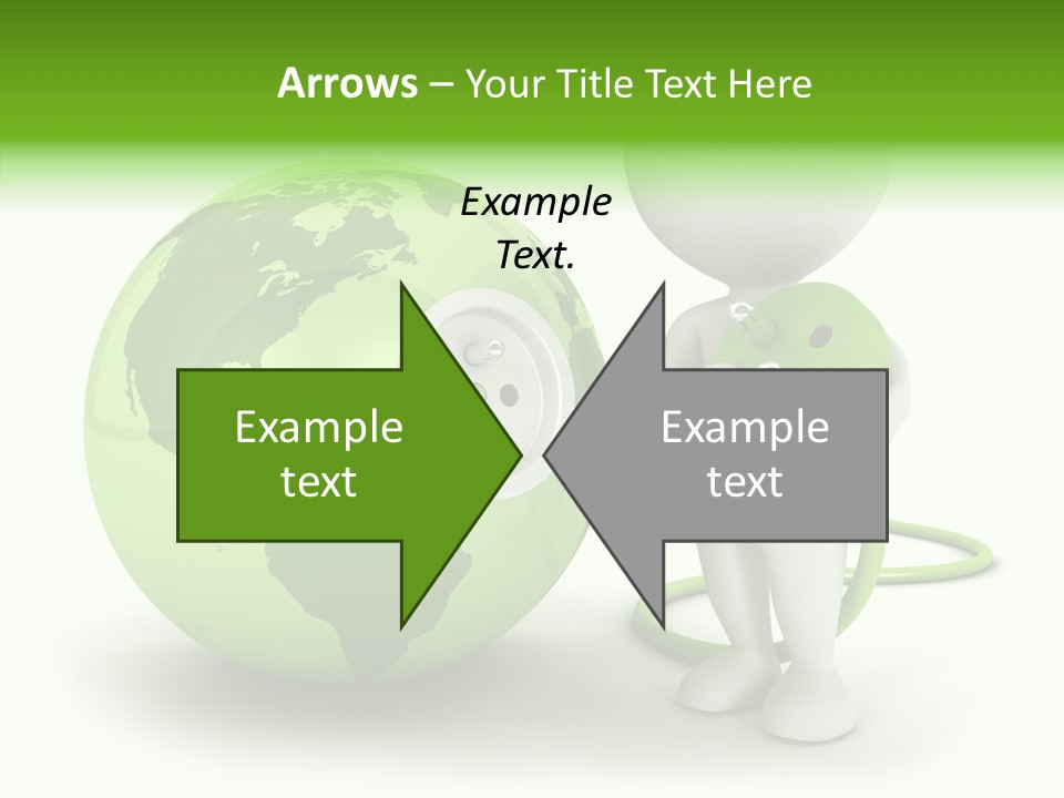 Connection World Illustration PowerPoint Template