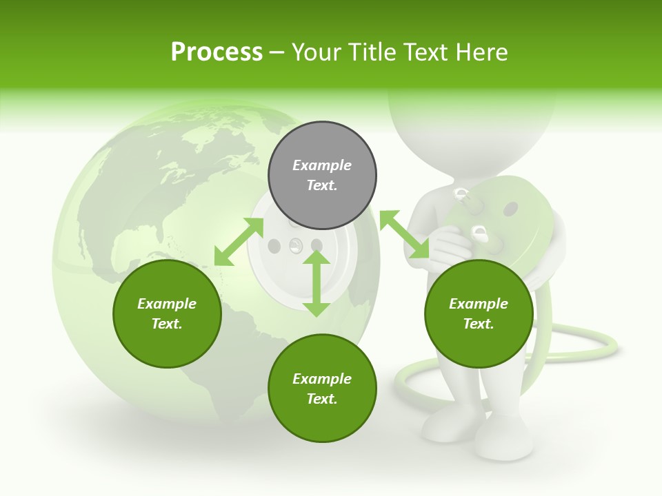 Connection World Illustration PowerPoint Template