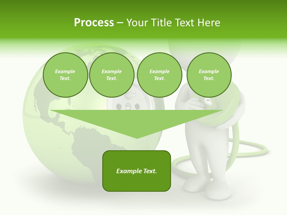 Connection World Illustration PowerPoint Template