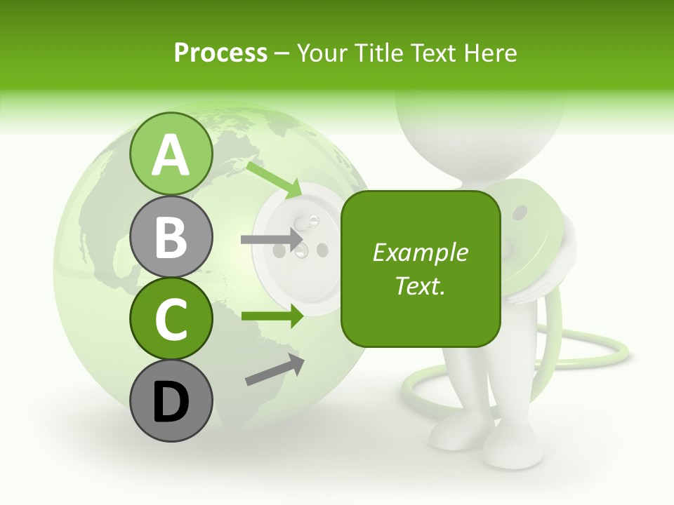 Connection World Illustration PowerPoint Template