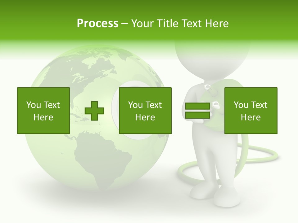 Connection World Illustration PowerPoint Template