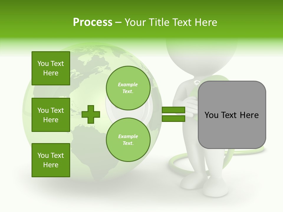 Connection World Illustration PowerPoint Template