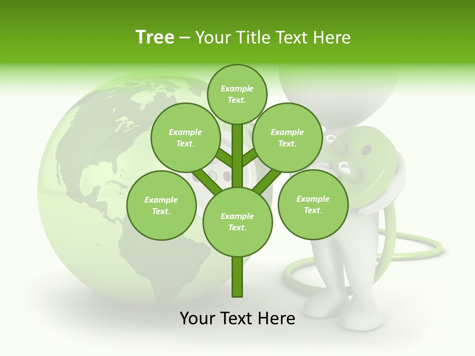 Connection World Illustration PowerPoint Template